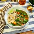 Spinach, Coconut and Chickpea Green Curry